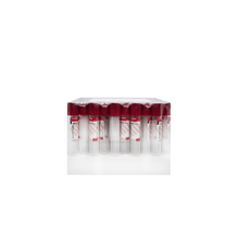 Пробірка вакуумна для забору крові Вакумед (Vacumed) активне згортання 16х100мм з червоною кришкою стерильні 100 штук