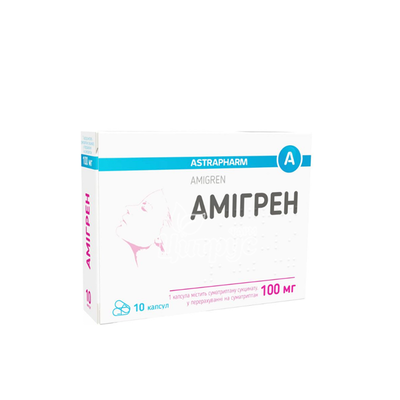 Амігрен капсули 100 мг 10 штук