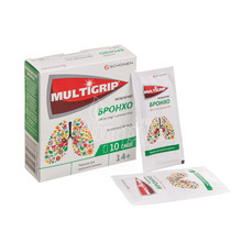Мультигип Бронхо  порошок длф орального раствора 600 мг  саше 3 г 10 штук