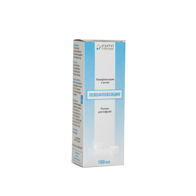 Левофлоксацин раствор для инфузии 5мг/мл 100 мл