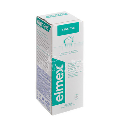 Ополаскиватель для рта Колгейт Элмекс(Golgate Elmex) Сенситив Плюс 400 мл