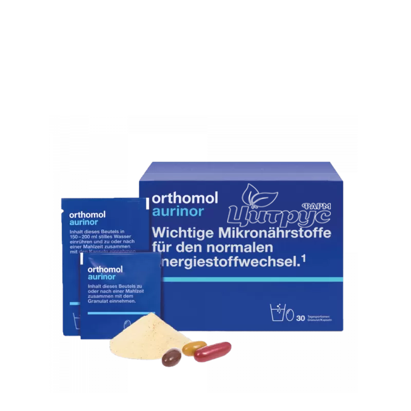 фото 1/Ортомол Аурінор 30 штук (Orthomol Aurinor) Набір гранули+капсули 