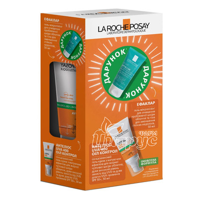 Ля Рош Позе Антгеліос (La Roche Posay Anthelios) Бом Крем-гель сонцезахисний матуючий для шкіри обличчя SPF 50+ 50 мл