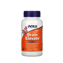 Брейн Елевейт 60 штук Нау Фудс (Brain elevate Now Foods) Підтримка роботи мозку капсули вегетеріанські