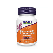 Глюкозамін з хондроїтином 30 штук Нау Фудс (Glucosamine & Chondroitine MCM Now Foods) капсули вегетеріанські 