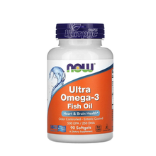 Ультра Омега 3 Риб*ячий Жир 90 штук Нау Фудс  (Fish Oil Omega Now Foods) капсули гелеві