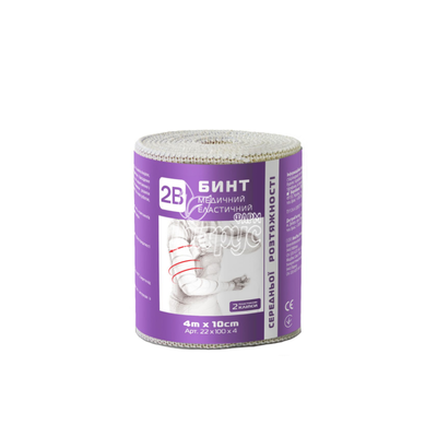 Бинт еластичний медичний 2В  середньої розтяжності (4 м х 10 см)
