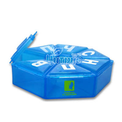 Таблетниця Енджі(Enjee) Органайзер пластиковий Ромашка РТ 6073