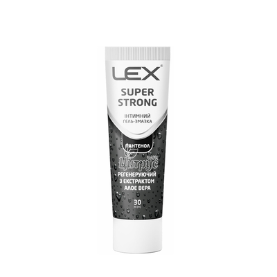 Гель-змазка Лекс (Lex) Супер Стронг (Super Strong) Регенеруючий з екстрактом Алое вера 30 мл