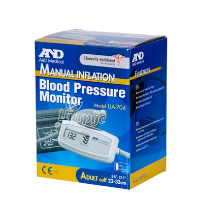 Тонометр Анд (AND)  UA-704 для вимірювання артеріального тиску напівавтоматичний