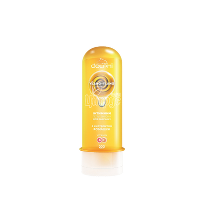 Гель-змазка Долфі (Dolphi) Уланг-Уланг (Ylang-Ylang) Для масажу з екстрактом ромашки та вітамінами А і Е 200 мл