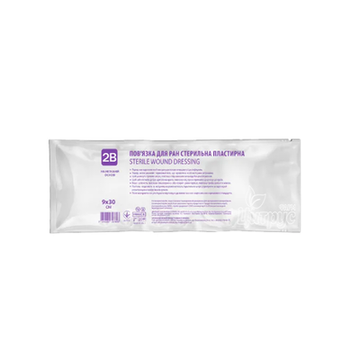 Пов*язка пластир 2В для ран стерильна 9 х 30 см