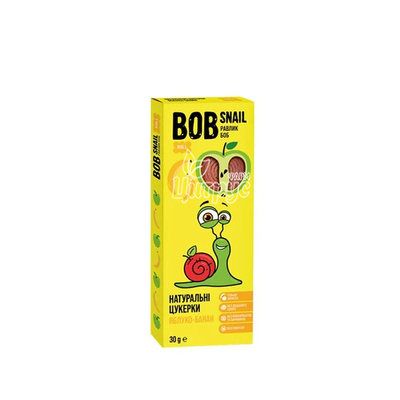 Цукерки Боб Снейл (Bob Snail) Яблуко-банан 30 г
