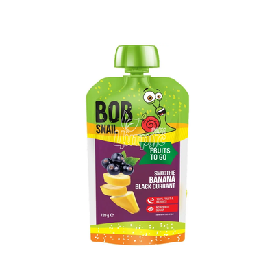 Пюре Боб Снейл (Bob Snail) Смузі Банан-Чорна смородина 120 г