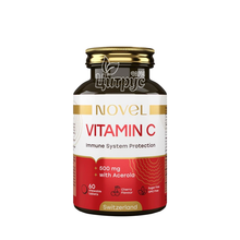 Вітаміни Новел Вітамін С 500 мг+Ацерола (Novel Vitamin C 500mg+Acerola) таблетки жувальні 60 штук