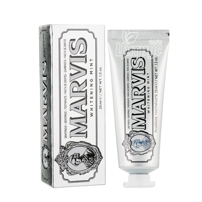Зубна паста Марвіс (Marvis) Вайтінг Мінт (Whitening Mint) Відбілююча з фторидом 25 мл
