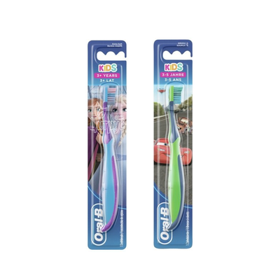 Зубна щітка дитяча Орал -Бі (Oral-B) Кідс (Kids) Карс/Фрозен (Cars/Frozen) з 3 до 5 років екстра м*яка
