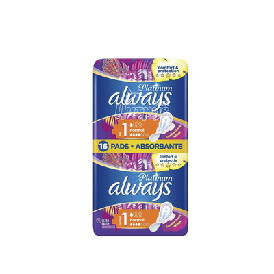 Прокладки гігієнічні жіночі Олвейс (Always) Платінум Ультра Нормал (Platinum Ultra Normal) 16 штук