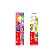 Зубна щітка дитяча Колгейт (Colgate) Міньйони+Тролі з 2 років  суперм*яка