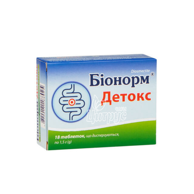 Біонорм Детокс таблетки що диспергуються 1,5 г 18 штук