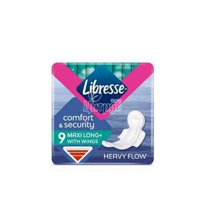 Прокладки Лібресс (Libresse) Maxi Long 9 штук