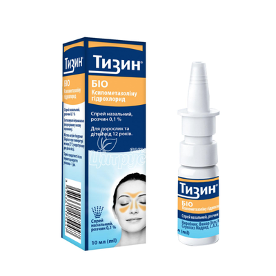 Тизин Біо спрей назальний 0,1% флакон 10 мл