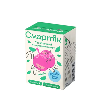 Сік дитячий Смартік Яблуко 200 мл