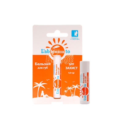 Бальзам для губ L`abbronzato Красота та Здоров*я SPF-захист 4,5 г