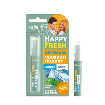 Освіжувач для ротової порожнини Хеппі Фреш (Happy Fresh) Свіжа м*ята (Cool mint) 10 мл