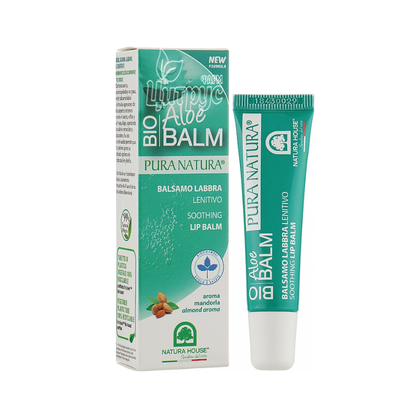 Бальзам для губ Заспокійливий з екстрактом алое вера і ароматом солодкого мигдалю 10 мл