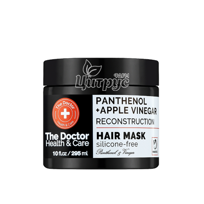 Маска для волосся Зе Доктор (The Doctor) Реконструкція (Panthenol&Apple Vinegar) Для кучерявого волосся 295 мл