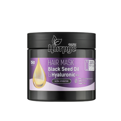 Маска для волосся Біо Натурель (Bio Naturell) Олія чорного кмину та гіалурована кислота (Black Seed Oil & Hyaluronic Acid) Ультразволоження 295 мл