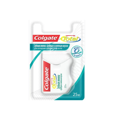 Зубна нитка Колгейт (Colgate) Тотал (Total) 25 м