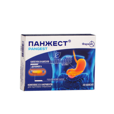 Панжест капсули 20 штук