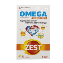 Зест (Zest) Омега Концентрат капсули 30 штук