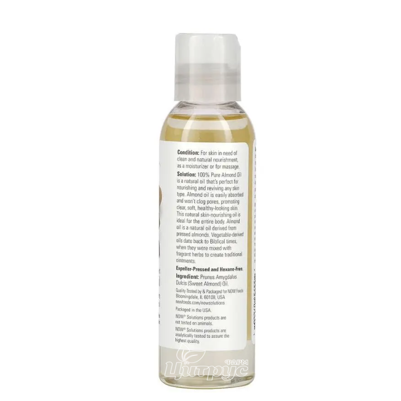 фото 2/Мигдальна олія Нау Фудс (Almond Oil Now Foods) чиста 118 мл