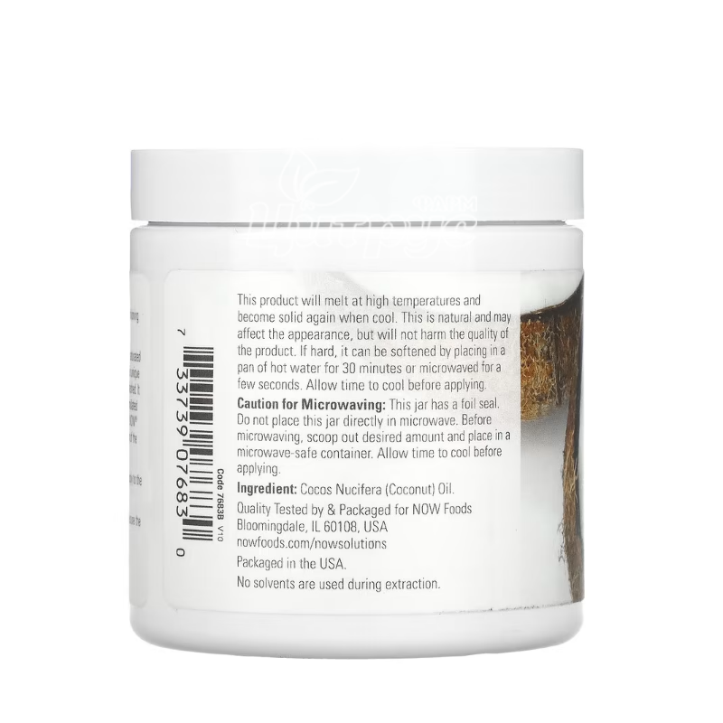 фото 2/Кокосова олія 207 мл Нау Фудс (Coconut Oil Now Foods) Для волосся та тіла натуральна 