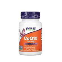 Коензим Q10 100 мг 30 штук Нау Фудс (Coenzyme Q10 Now Foods) Підтримка серцево-судинної системи капсули вегетеріанські 