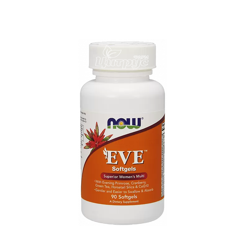 фото 1/Єва 90 штук Нау Фудс (Eve Now Foods) Комплекс для жінок капсули гелеві 