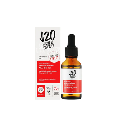Пілінг-гель для обличчя Андер Твенті (Lirene Under Twenty) Відлущування з кислотами 30 мл