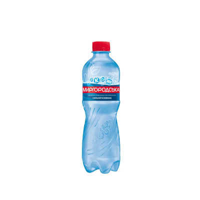Мінеральна вода Миргородська сильногазована 0,5 л