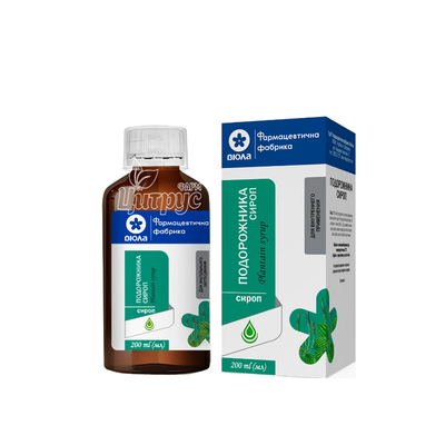 Подорожника сироп флакон 200 мл