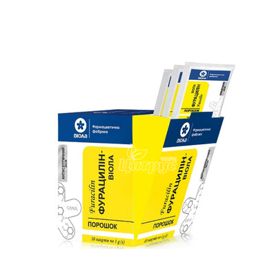 Фурацилін-Віола порошок по 1 г саше 10 штук