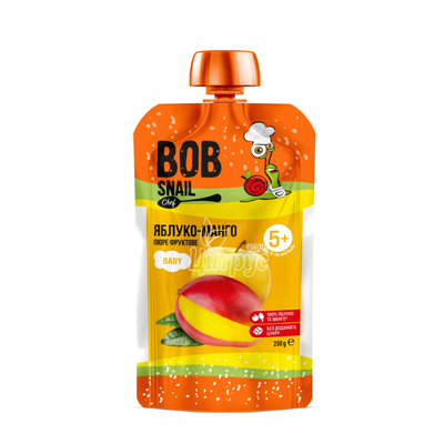 Пюре Боб Снейл (Bob Snail) Яблуко-манго 250 г