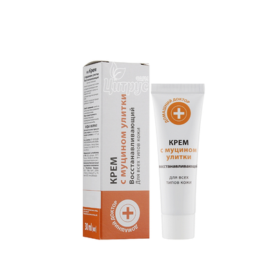 Крем для обличчя Домашній Доктор Муцин равлика відновлюючий для всіх типів шкіри 30 мл