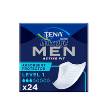Прокладки урологічні Тена (Tena) Мен (Men) Актив Фіт (Activ Fit) левел (level) 1 24 штуки