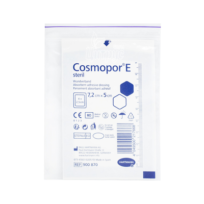 Пов*язка Космопор Е (Cosmopor Е) 7,2 х 5 см 10 штук