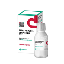 Прегабалін-Дарниця розчин оральний 20 мг/мл флакон 200 мл