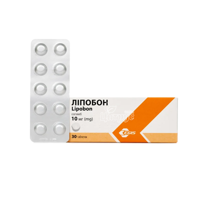 Ліпобон таблетки 10 мг 30 штук