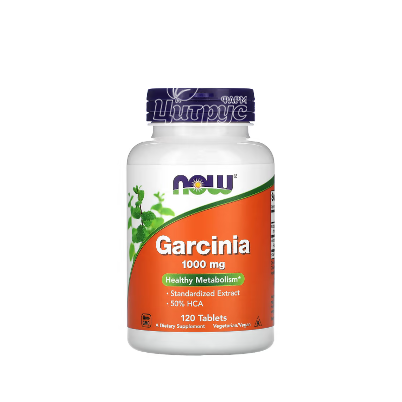 фото 1/Гарцинія екстракт 1000 мг 120 штук Нау Фудс (Garcinia Extract Now Foods) таблетки